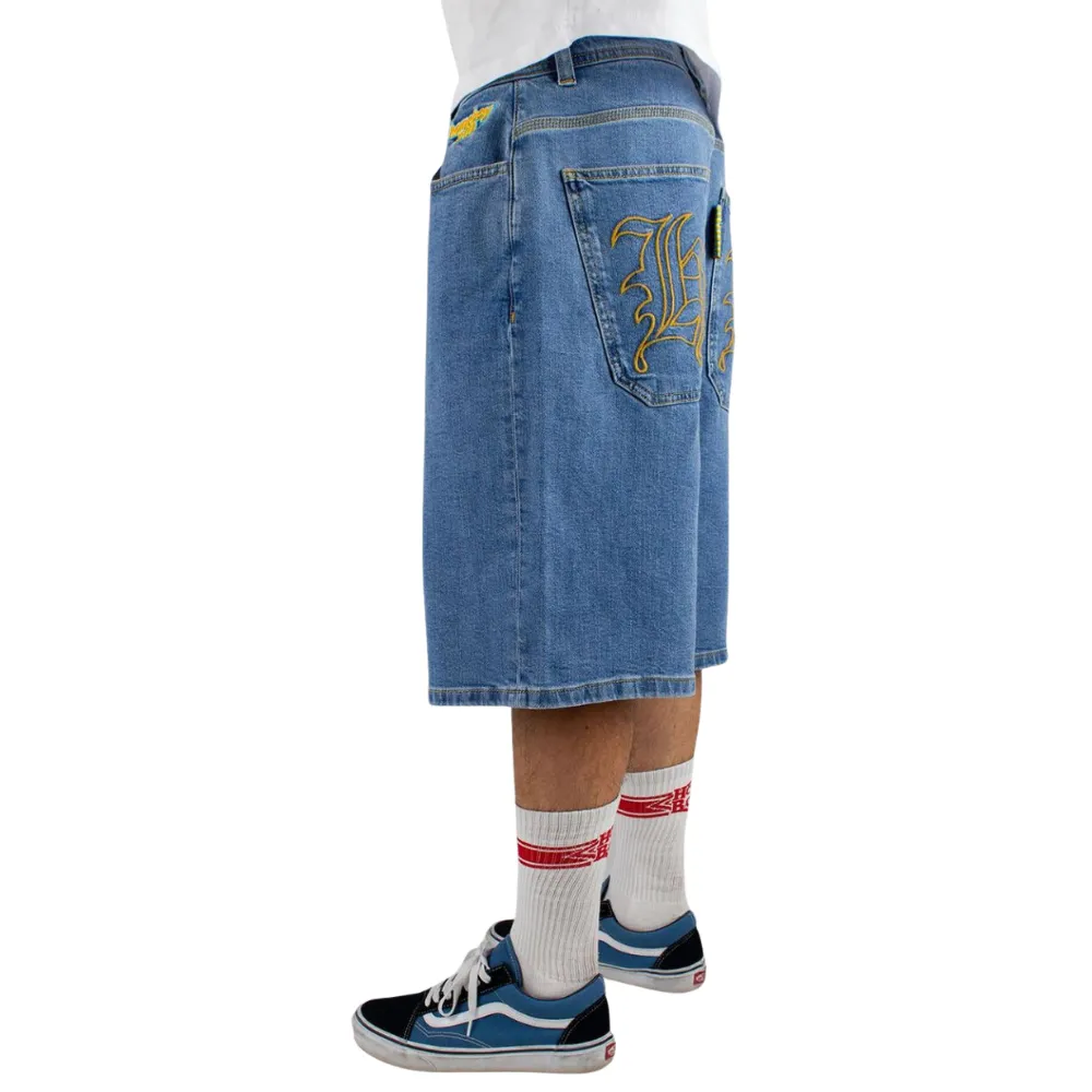 X-tra Baggy Monster Gothic Denim Shorts Moon