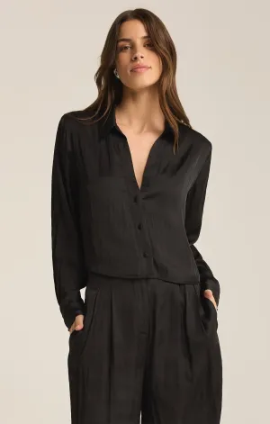 ZSUPPLY SANTE BUTTON FRONT BLOUSE