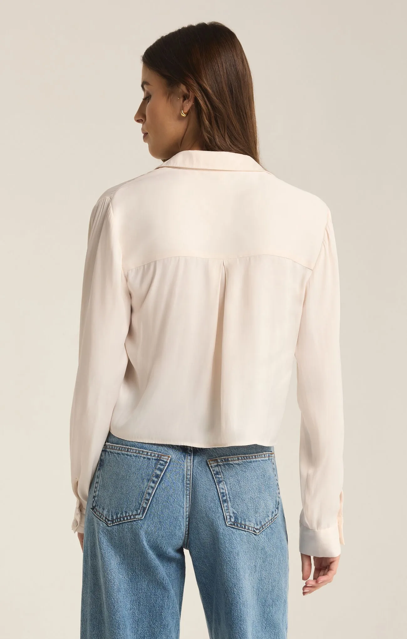 ZSUPPLY SANTE BUTTON FRONT BLOUSE